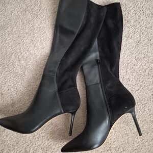 Aldo- Elegant Black Catwoman Stiletto Boots